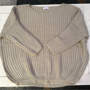 Pink Lily Oversized Knit Sweater